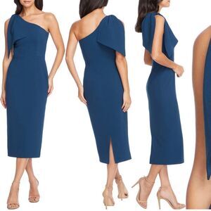 Dress the Population Tiffany One-Shoulder Midi Dress